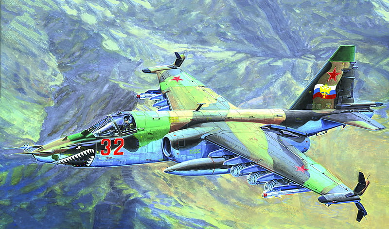 Jet Fighters, Sukhoi Su-25, HD wallpaper