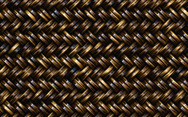 brown weaving texture, macro, brown wickerwork background, wickerwork, wooden backgrounds, close-up, wickerwork textures, brown backgrounds, HD wallpaper