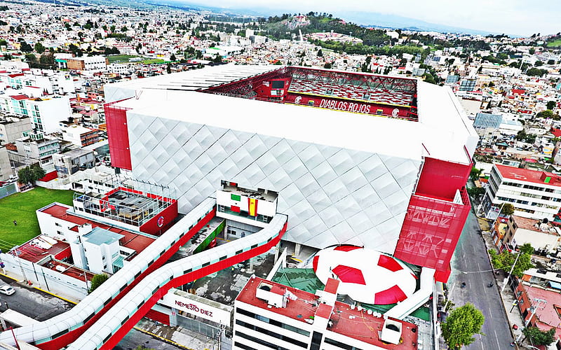 Estadio Nemesio Diez, La Bombonera, Toluca, Mexico, Deportivo Toluca FC stadium, Mexican football stadium, sports arena, HD wallpaper