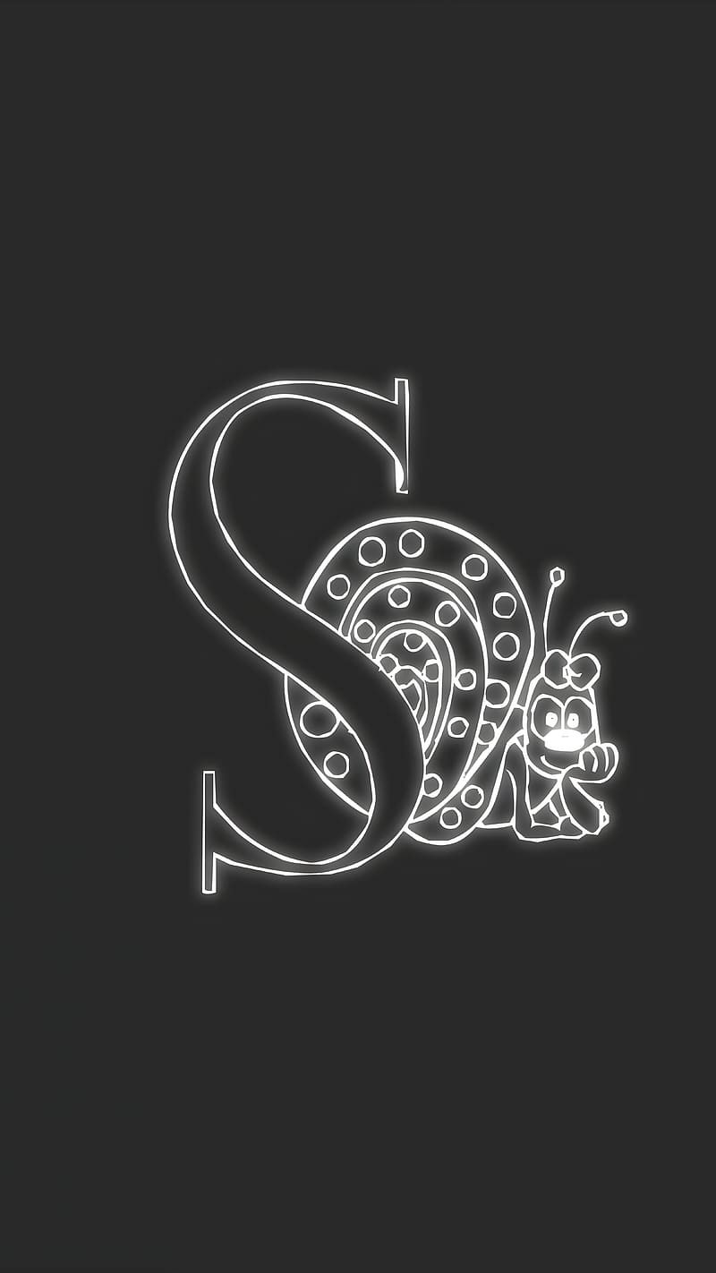 S Naam Ke, snail s, letter s, HD phone wallpaper