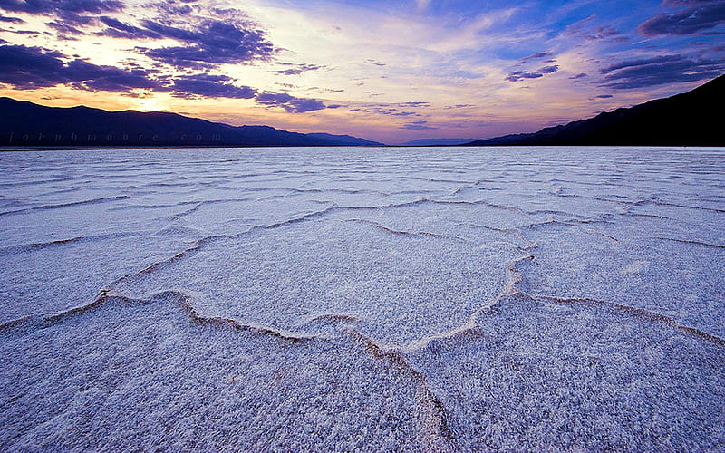 Salt Flats, Salt, Desert, Nature, Sunset, HD wallpaper