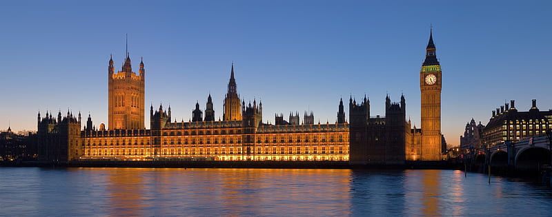 Palace of Westminster London, thames, westminster, england, uk, dual monitor, houses of parliament, united kingdom, london, palace of westminster, dual screen, big ben, HD wallpaper