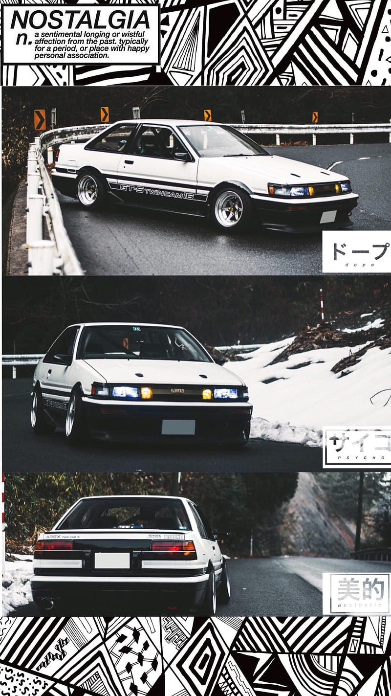 AE 86 Nostalgia, ae86, carros, cool, drift, forza, inital d, lamborghini, toyota, truneo, HD phone wallpaper