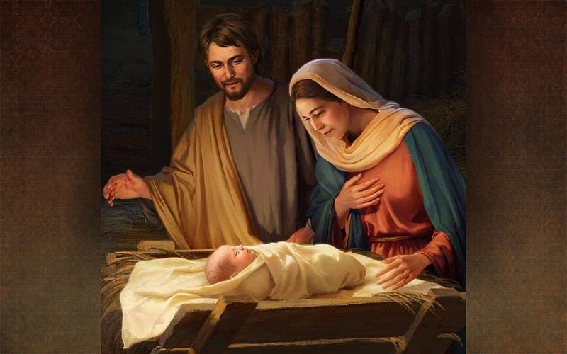 Jesus is Born!, Joseph, Mary, Jesus, Nativity, Christmas, baby, HD wallpaper