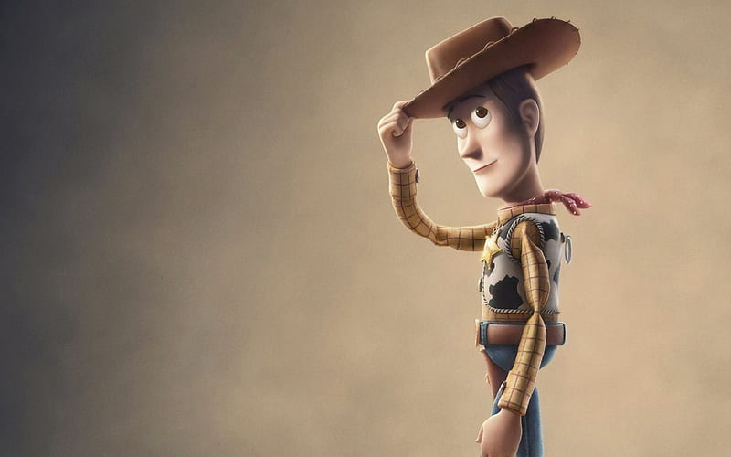 Toy Story 4, 2019 Woody, poster, promo, new cartoons, Sheriff Woody, HD wallpaper