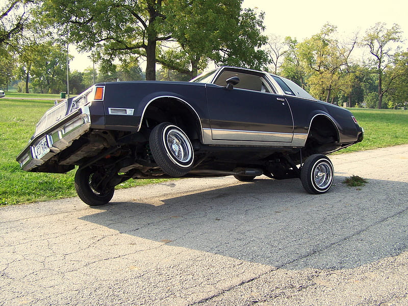 No need for a bumper jack on this one…………., carros, lowriders, HD wallpaper