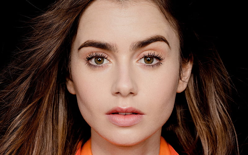 Lily Collins, 2019, american actress, The Observer hoot, Lily Jane Collins, american celebrity, beauty, Lily Collins hoot, HD wallpaper