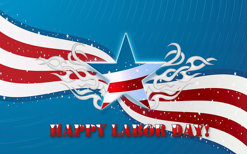 Happy Labor Day!, art, holidays, signs, dom, America, fun, Labor Day, political, HD wallpaper