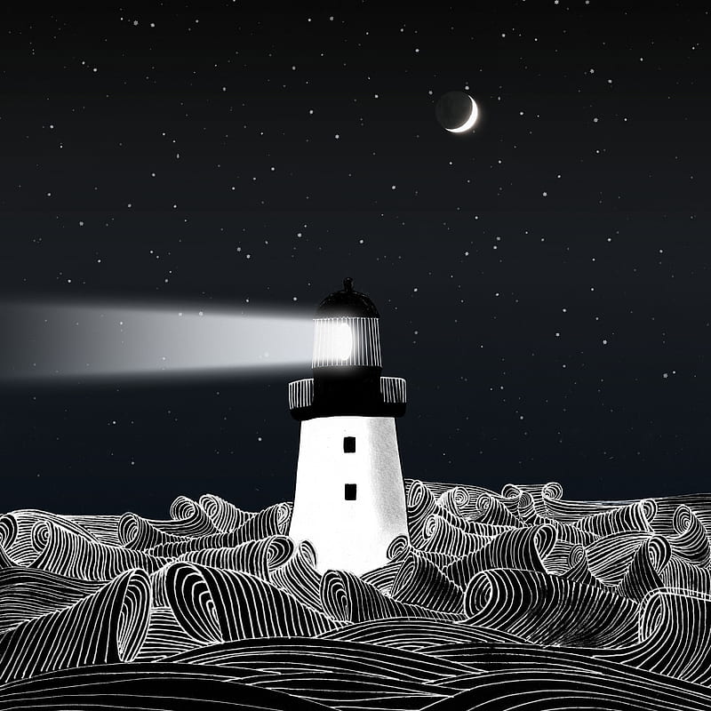 Lighthouse pencil drawing