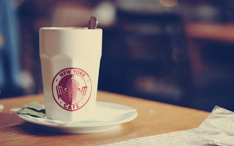 Cup, new york, sugar, caffe, tea, HD wallpaper