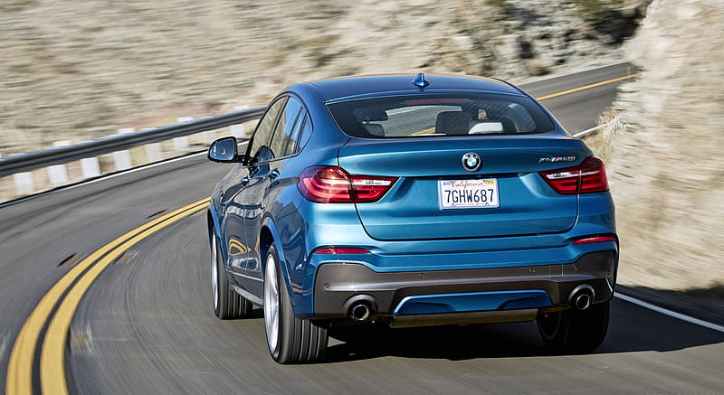 2016 BMW X4 M40i in Long Beach Blue Metallic Paint - Rear , car, HD wallpaper