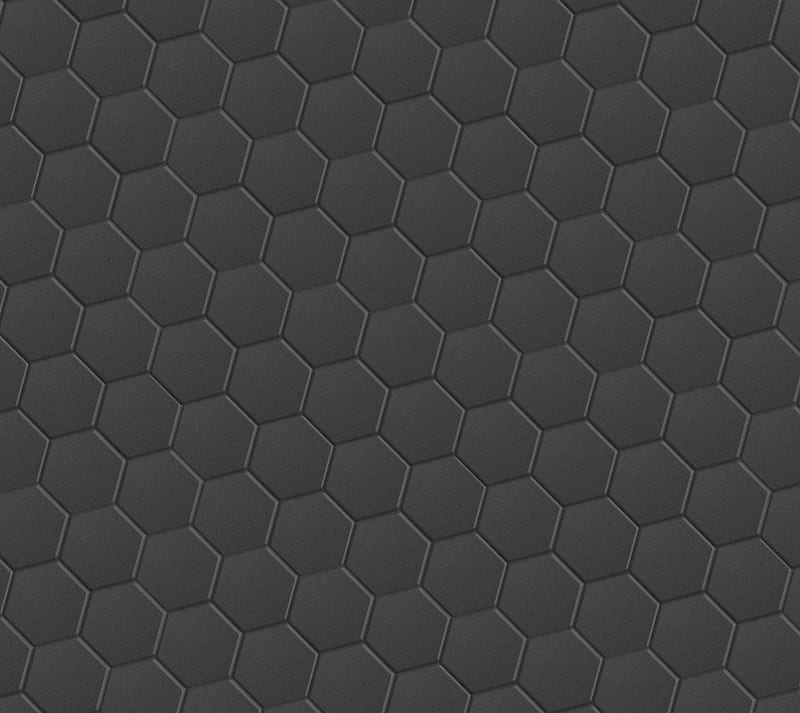 HEX, black, desenho, gris, hexagon, metallic, monochrome, polygon, HD wallpaper