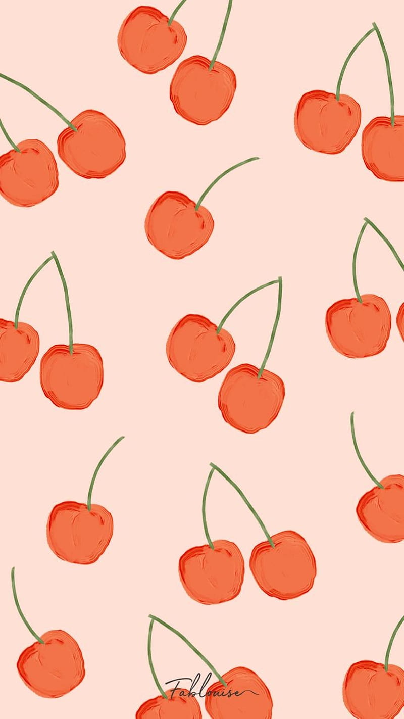 Premium Vector  Cherry background desktop wallpaper cute vector