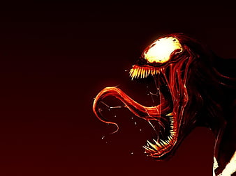Venom 2, red, black, comic, carnage, HD phone wallpaper