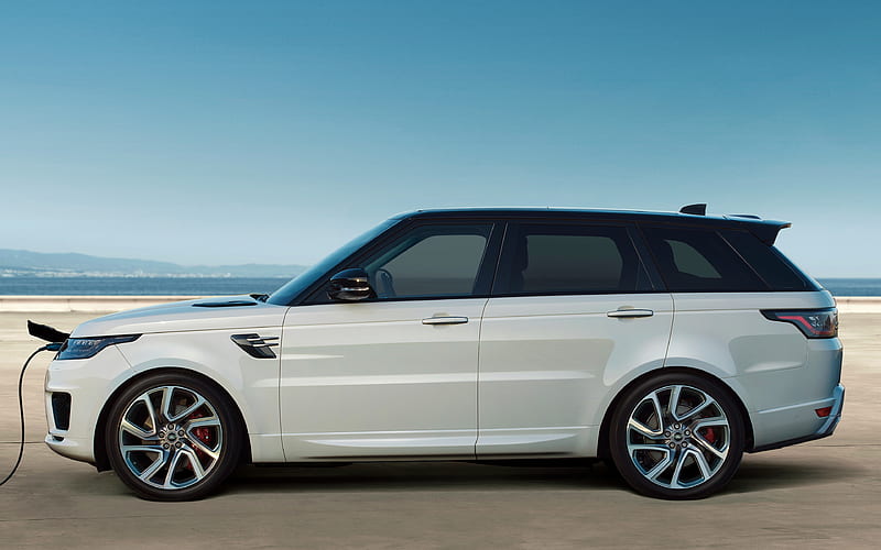 Land Rover, Range Rover Sport, Plug-In Hybrid, PHEV SUV charging the electric car, HD wallpaper