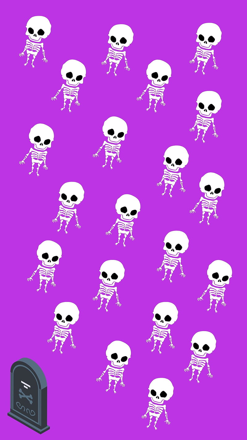 Skeletons Party, funny, horror, retro, skeleton, tombstone, HD phone wallpaper