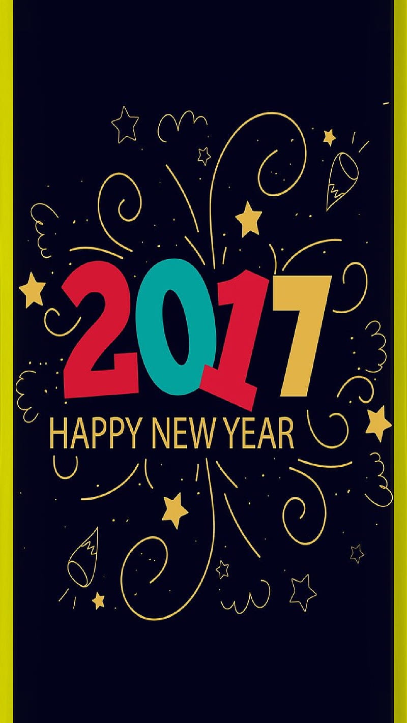 S7 edge New Year, 2017, holiday, HD phone wallpaper