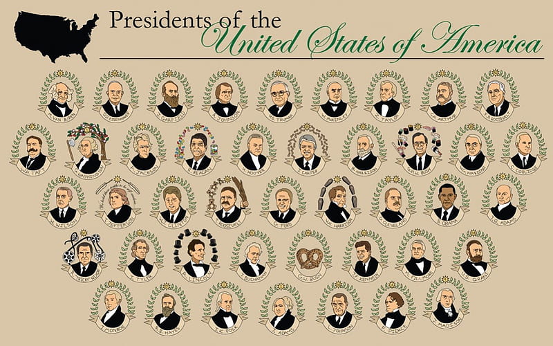US Presidents, american presidents, presidents, commander in chief, HD wallpaper