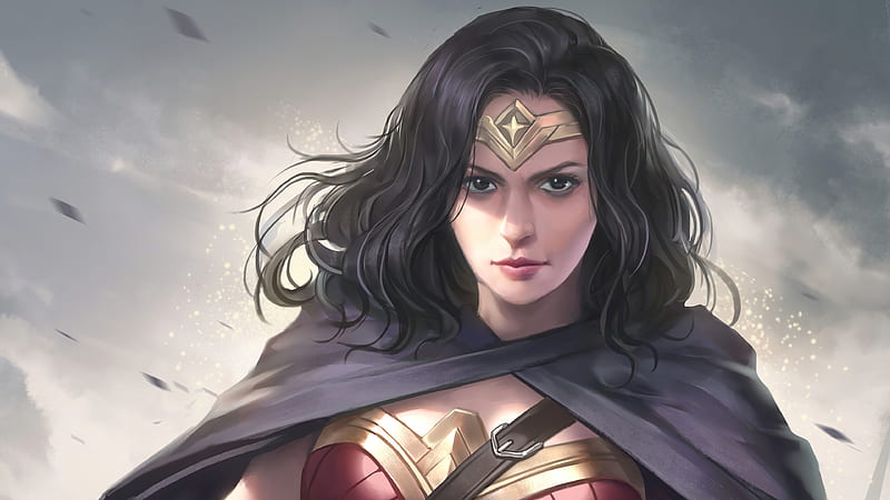 Wonder Woman Cutie, wonder-woman, superheroes, artwork, artist, artstation, HD wallpaper