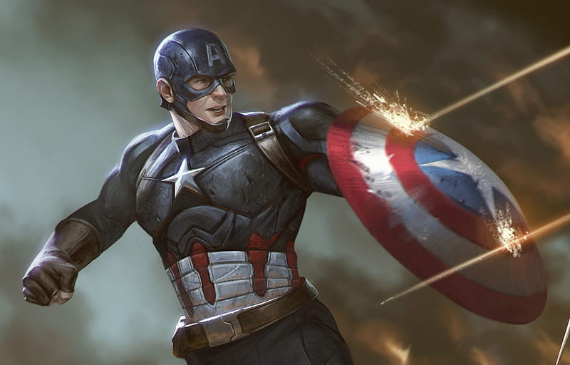 Captain America Shield Artwork , captain-america, digital-art, artwork, artstation, movies, superheroes, HD wallpaper
