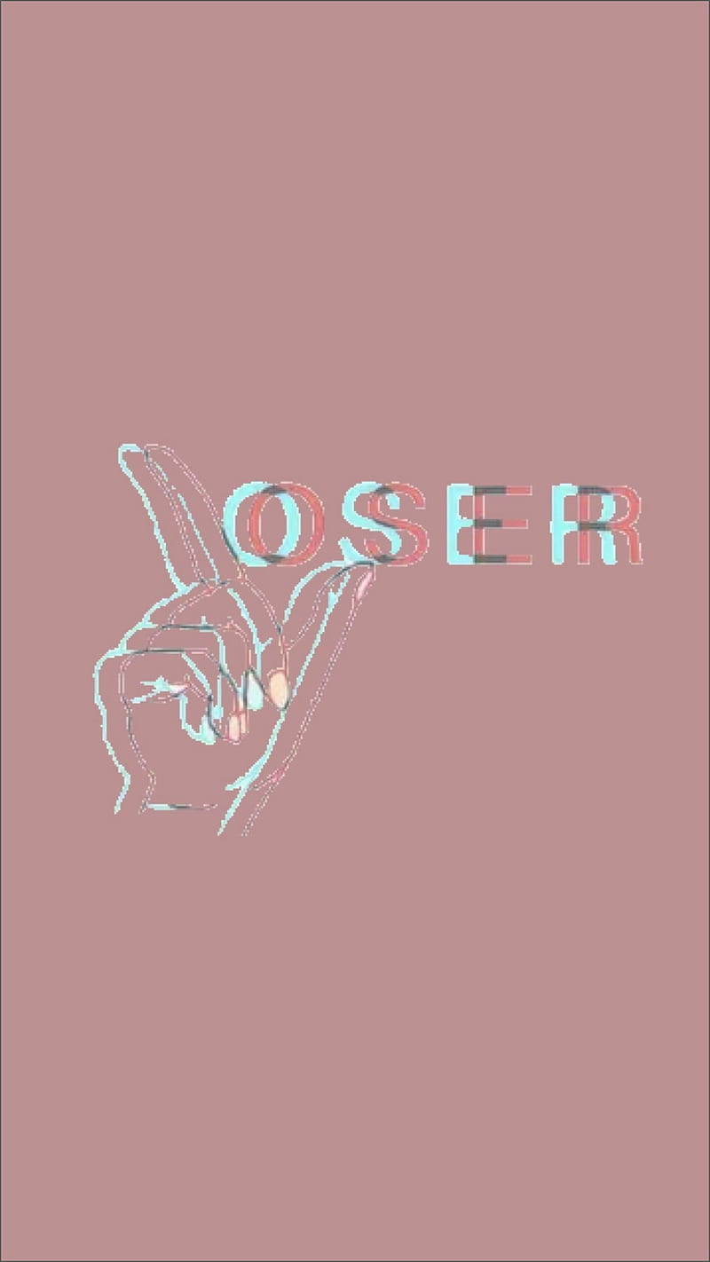Aesthetic Loser , cute, grunge, pink, HD phone wallpaper