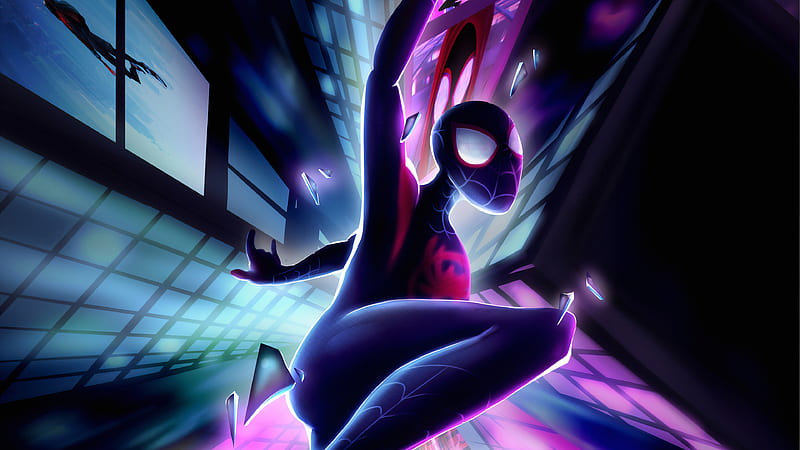 Spiderman Miles Away, spiderman, superheroes, artwork, digital-art, art, arstation, HD wallpaper