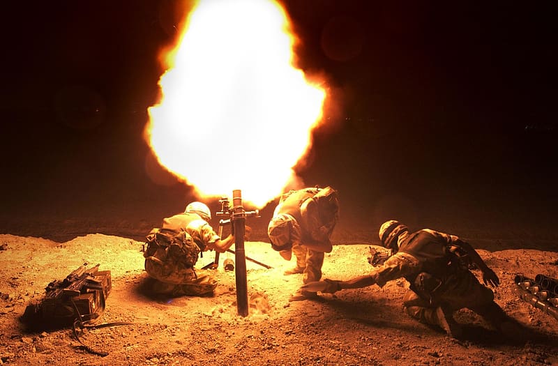 Explosion, Military, Soldier, Mortar, HD wallpaper