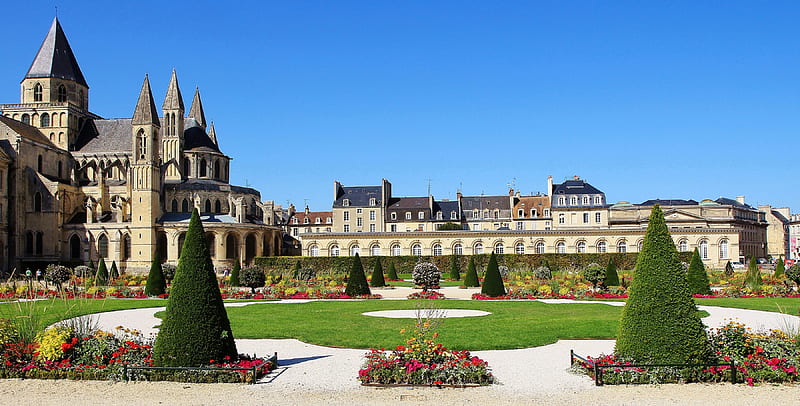 Religious, Abbey, Abbaye aux Hommes, France, Monastery, St Stephen's Church, HD wallpaper
