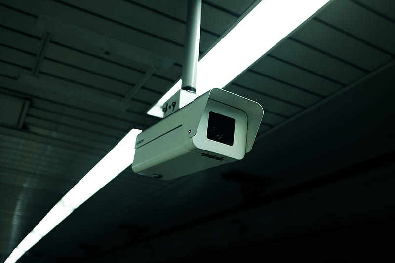white security camera, HD wallpaper