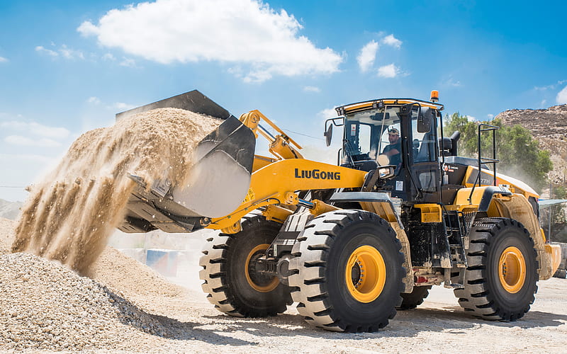 LiuGong CLG 877H front loader, 2020 tractors, construction machinery, loader in career, special equipment, construction equipment, LiuGong, R, HD wallpaper
