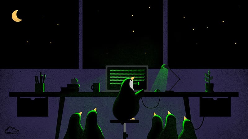 Birds, Animal, Computer, Linux, Emperor Penguin, HD wallpaper