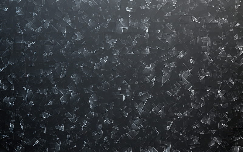 black crystals background crystals patterns, background with crystals, black backgrounds, crystals textures, HD wallpaper