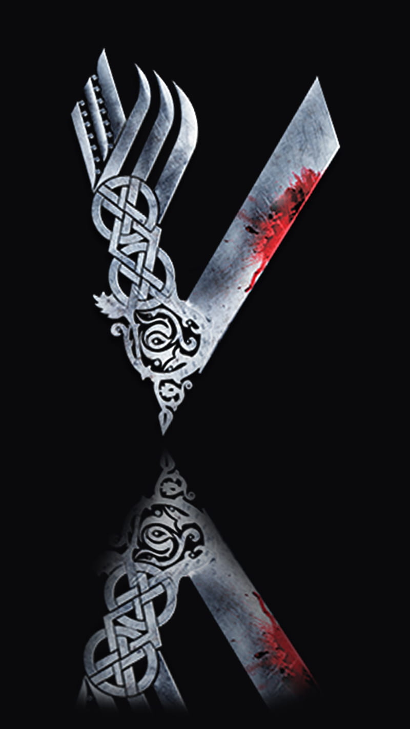 Vikings logo, blood, series, the, guerra, HD phone wallpaper | Peakpx