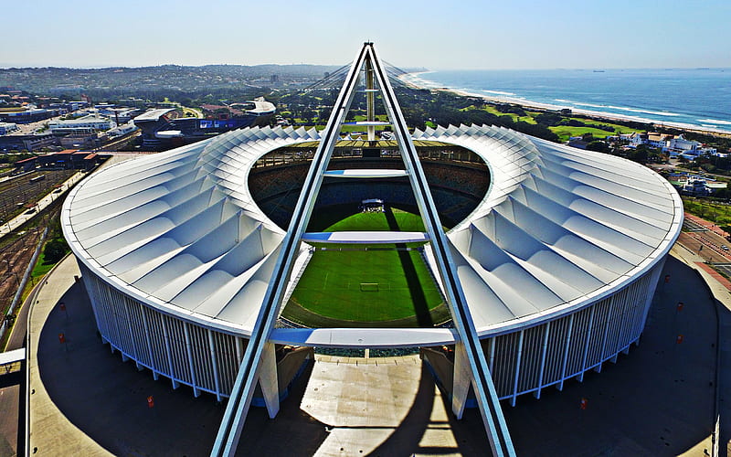 Moses Mabhida Stadium, AmaZulu FC stadium, South African Football Club, Durban, South Africa, New Football Stadiums, HD wallpaper