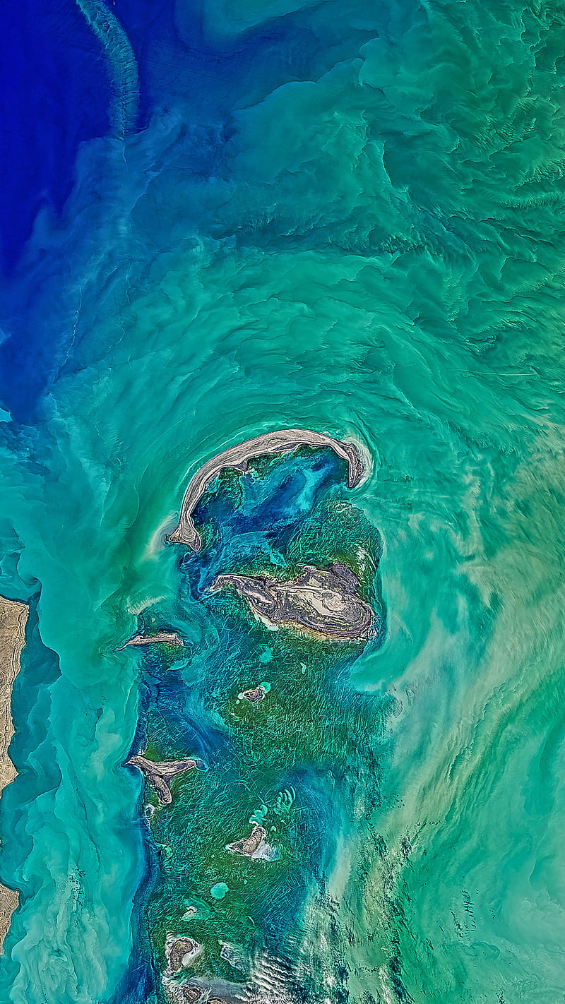 Caspian Sea, caspian, earth, islands, paradise, sea, tropical, HD phone wallpaper