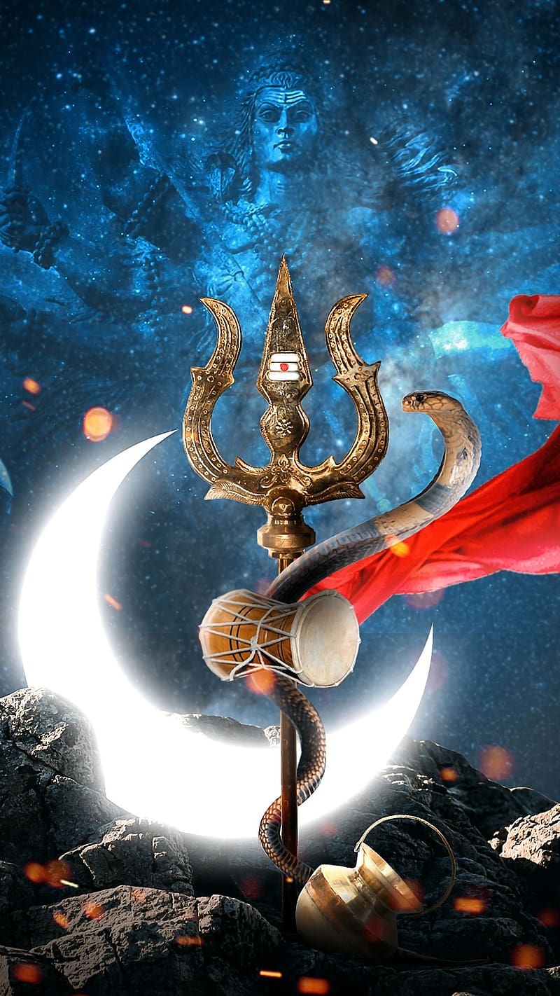 Shiva super halloween aarti one black trishul HD phone wallpaper   Peakpx