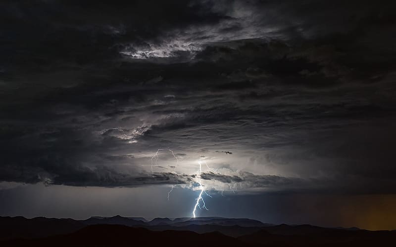 Landscape, Lightning, Storm, Cloud, HD wallpaper | Peakpx