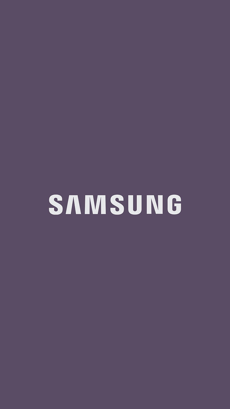 SAMSUNG, 2018, flat, galaxy, logo, minimal, minimalist, note, purple, white, HD phone wallpaper