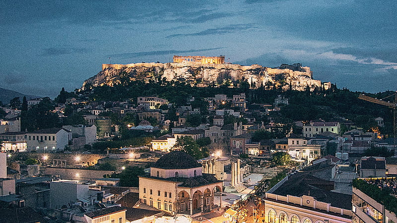 Nature Holiday Athens Building, Athens City, HD wallpaper