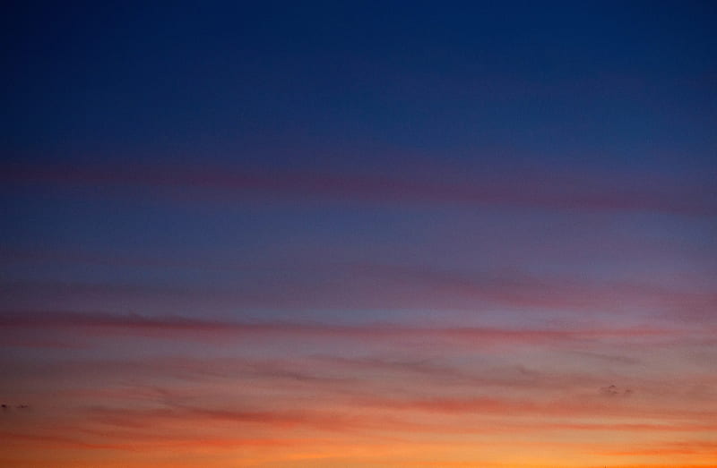 sky, clouds, evening, sunset, HD wallpaper