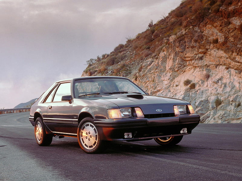 1984 Ford Mustang SVO, 3rd Gen, Hatch, Inline 4, Turbo, car, HD wallpaper