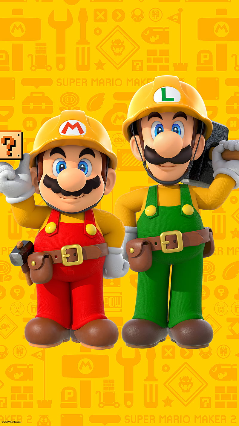 Super Mario Maker 2, mario maker, mario maker 2, my nintendo, nintendo, nintendo 3ds, nintendo switch, nintendo wii u, super mario maker, HD phone wallpaper