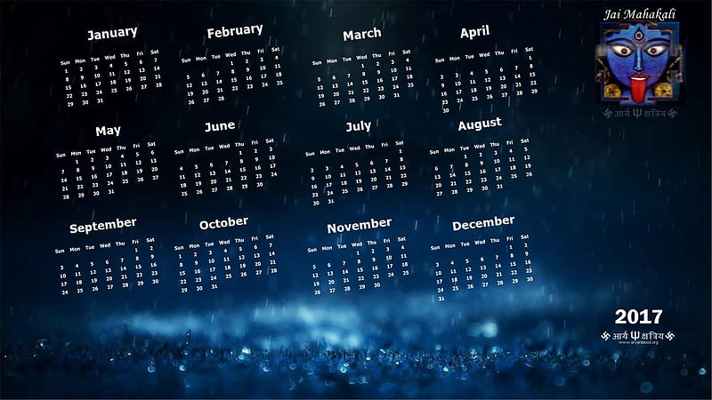 mahakali calendar 2017, calendar mahakali 2017, kalima, kali, HD wallpaper