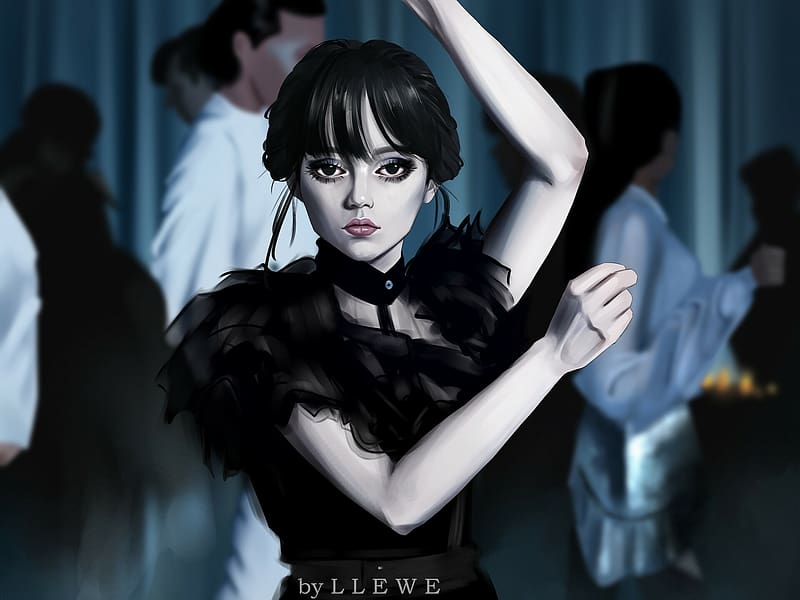 Wednesday Addams Dance Art, HD wallpaper | Peakpx