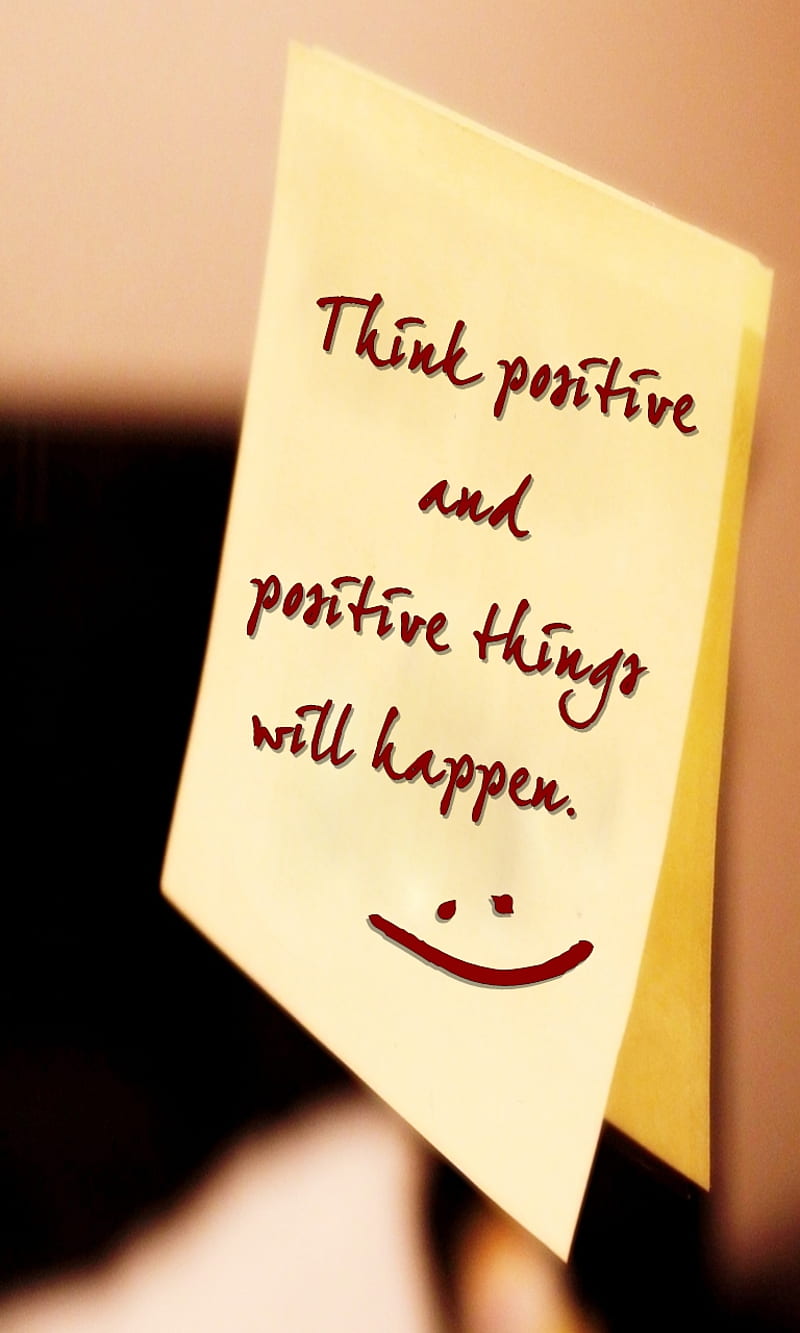 positive, cool, happen, new, quote, saying, think, HD phone wallpaper