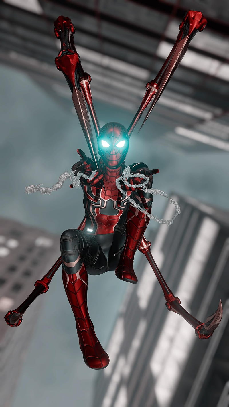 Iron Spider, avengers, end game, infinity war, spider man ps4, spider-man,  HD phone wallpaper | Peakpx