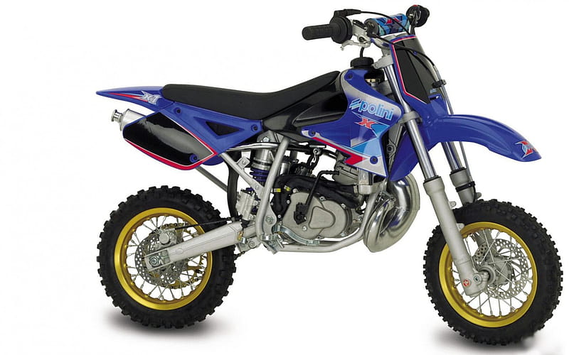 polini minicross xp 4 stroke, polini, blue, minicross, motorcycle, HD wallpaper