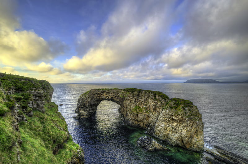 Earth, Arch, Cloud, Horizon, Ireland, Ocean, HD wallpaper