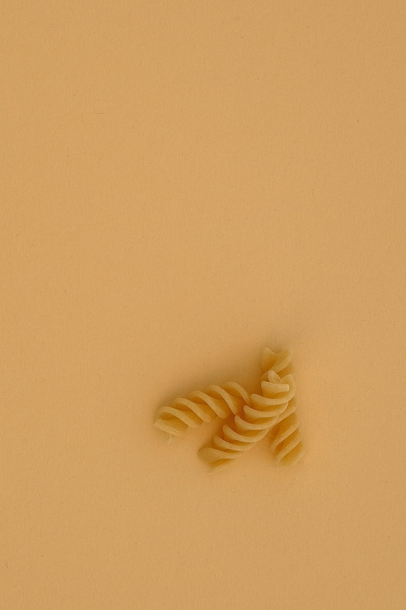 white spiral pasta on white table, HD phone wallpaper