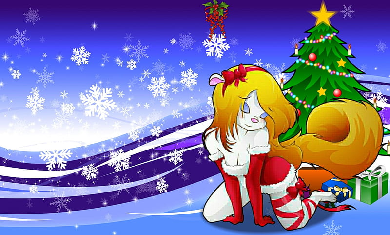 Minerva under the Mistletoe, Christmas, Animaniacs, Minerva Mink, cute, TV  Series, HD wallpaper | Peakpx